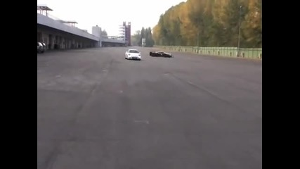 ferrari Fxx Evo 860bhp...donuts!! 