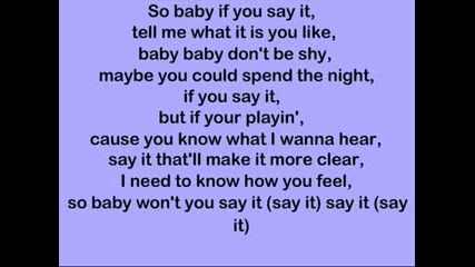 Rihanna - Say It Lyrics