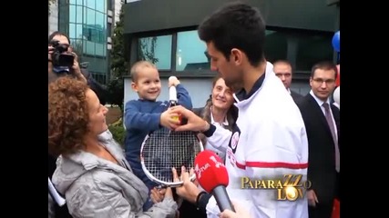 Paparazzo lov - Djokovic trenira beogradske klince - (Tv Pink)