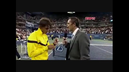 Фен целува Rafa Nadal