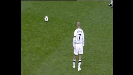 David Beckham #39;s free kick against Greece