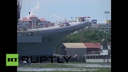 India: First EVER indigenously built INS Vikrant aircraft carrier undocks successfully
