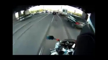 Какво става когато руснак се опита да имитира Ghost Rider..