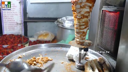 Бърза Храна на улицата в Мумбай - Chicken Shawarma 