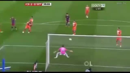 Fc Barcelona 2 - 1 Getafe - All Goals Full Highlights - La Liga 19.03.2011 