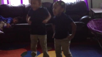 3 Year Old Twins Jamming to Whine Up [hd].4