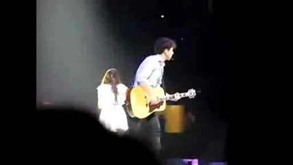 Miley Cyrus & Nick Jonas [live] Before the Storm