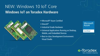 Toradex Windows 10 Iot Core Starter Kit - Embedded World 2016