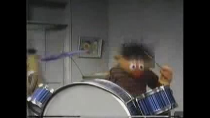 Ernie Practices Some Blast Beats