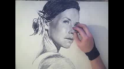 Бърза Рисунка на Evangeline Lilly...