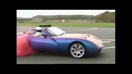 Top Gear - Tvr Tuscan Burnout С Червен Дим