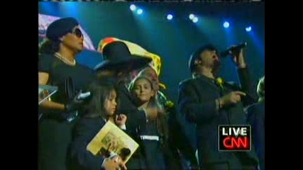 Michael Jacksons memorial - We are the world