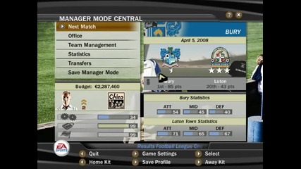 Fifa 07 - Manager Mode Bury Season 02 Епизод 58
