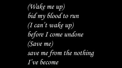 Evanescence - Bring Me To Life + Text {lyrics}