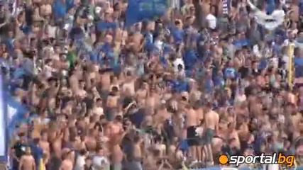 Жегата разголи сините ултраси на мача с Сараево (19.07.2012)