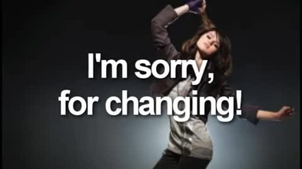 Selena Gomez & The Scene - I Won't Apologize -lyrics