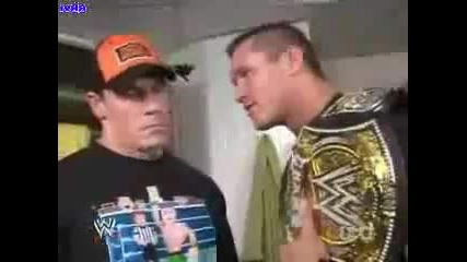 3_17 Raw John Cena & Randy Orton Talk Backstage