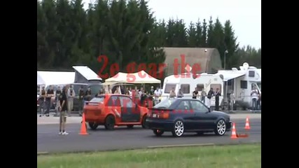 mazda 323 turbo dragrace 2009 