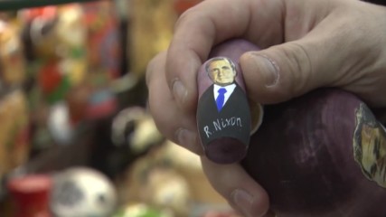 Russia: A president in a president in a president! Trump and HRC Russian dolls sell out in Moscow