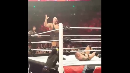 Dean Ambrose, Roman Reigns & Big Show vs Seth Rollins, Randy Orton & Bray Wyatt - darck match live