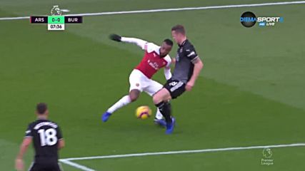 Арсенал - Бърнли 1:0 /първо полувреме/