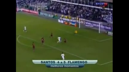 У Н И К А Л Е Н Футбол! Фламенго обърна Сантос от 3:0 - 4:5 ! Роналдиньо с 3 гола! *28.07.2011г.*