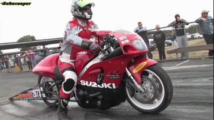 Suzuki Gsxr 750 Turbo - 1/4 миля