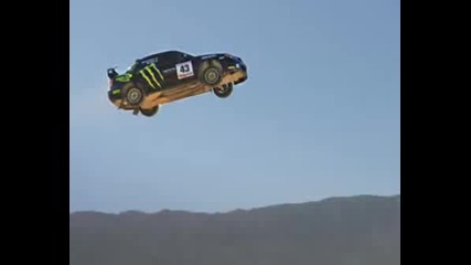 Ken Block Jumps His Rally Car 171 Feet Kop