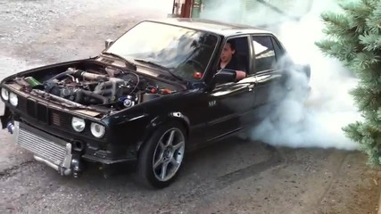 Bmw E30 345i Turbo Burnout