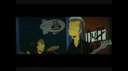 Green Day Cantando En Los Siimpsons Springfield Basket Case 
