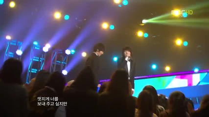 Kim Jang Hoon ft. Super Junior - Breakups are so like me ~ Music Core (01.10.2011)