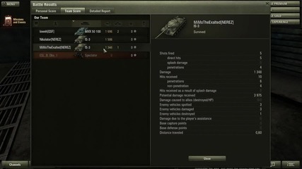 Game Ninja: Wot 3/4 място Hellboars vs Drinkers Team игра 4