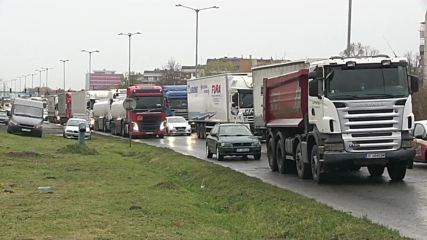 Верижна катастрофа на пътя Русе-Разград