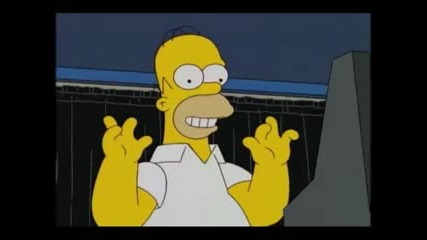 Homer Simpson tries to vote for Obama