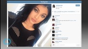 Kylie Jenner Pulls a Kimye, Tries on Bright Blue Contact Lenses