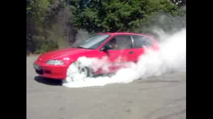 Honda Civic Burnout