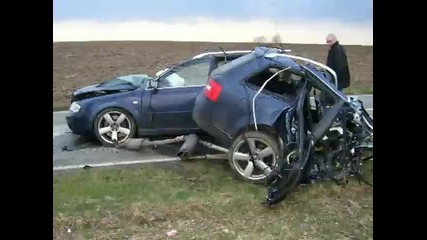 audi rs6 crash 170km h 