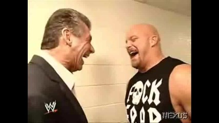 WWE Винс Макмеън И Стив Остин Се Смеят Заедно