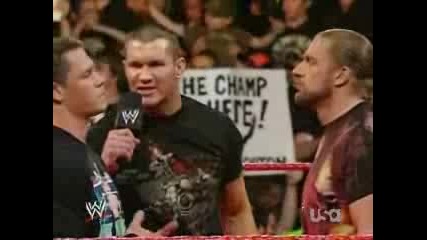 John Cena Orton Hhh Face Off