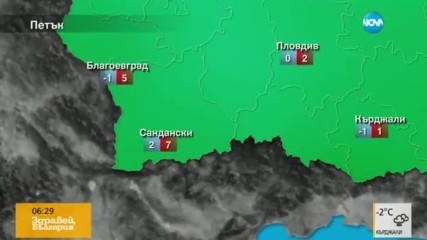 Прогноза за времето (10.02.2017 - сутрешна)