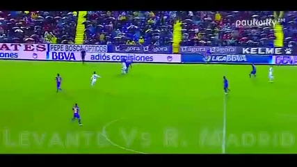 C.ronaldo получава сериозна аркада Real Madrid vs Levante