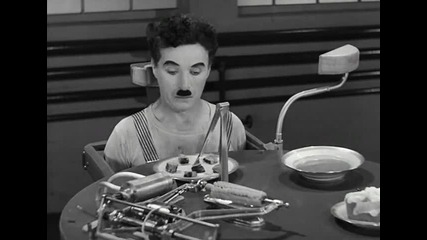 Chaplin - Modern Times (1936) feeding machine scene
