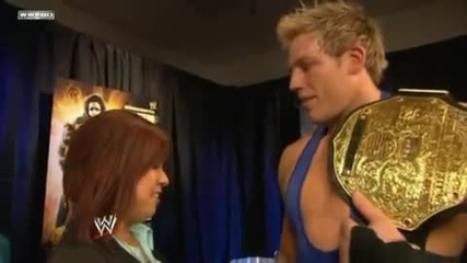 Smackdown 02.04.2010 World - Champion Jack Swagger backstage with Vickie Guerrero 