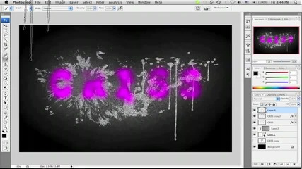 Make a spray paint text in Photoshop