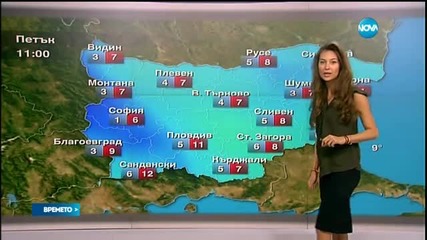 Прогноза за времето (25.03.2016 - обедна)