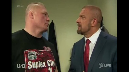 Трите Хикса надъхва Брок Леснар да събуди звяра в себе си - Wwe Raw - 01.02.16