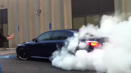 Massive Bmw M5 Burnout - Agency Power Header Back Exhaust