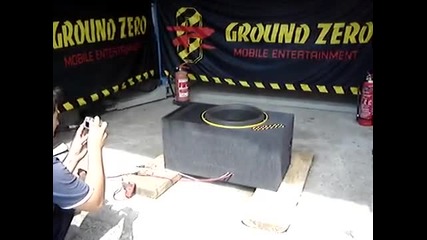 GroundZero Plutonium 18SPL на220V bass test !!
