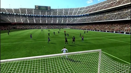David Villa goal vs Bayern Munchen Fifa 11 Online