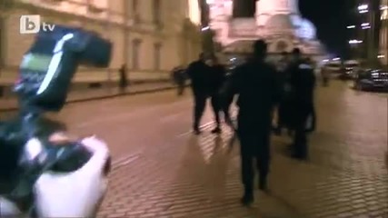 Волен Сидеров крещи к-рви на Бойко и се кара с полицаи 2013